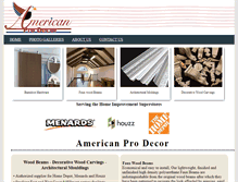 Tablet Screenshot of americanprodecor.com